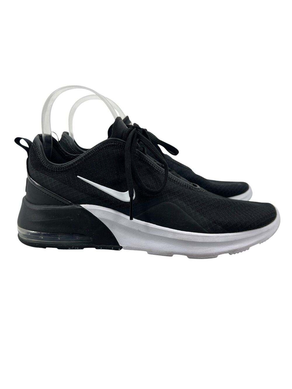 Nike Womens 8.5 Black Air Max Motion 2 Training Shoe Sneakers Lace Up AO0352-007